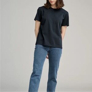 ASKET The T-Shirt navy Size Large Women’s 100% Cotton Short Sleeve